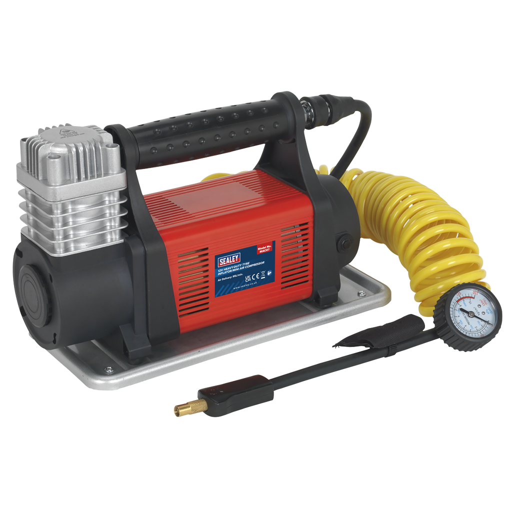 Heavy-Duty Tyre Inflator/Mini Air Compressor 12V