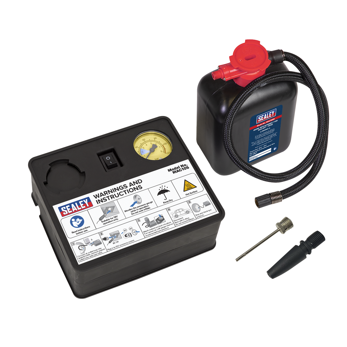 Tyre Inflator & Emergency Puncture Sealant Kit 12V
