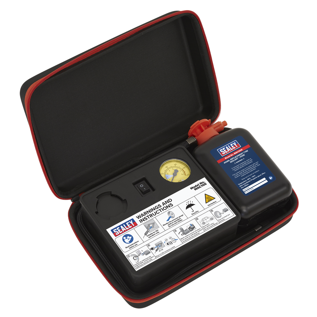 Tyre Inflator & Emergency Puncture Sealant Kit 12V