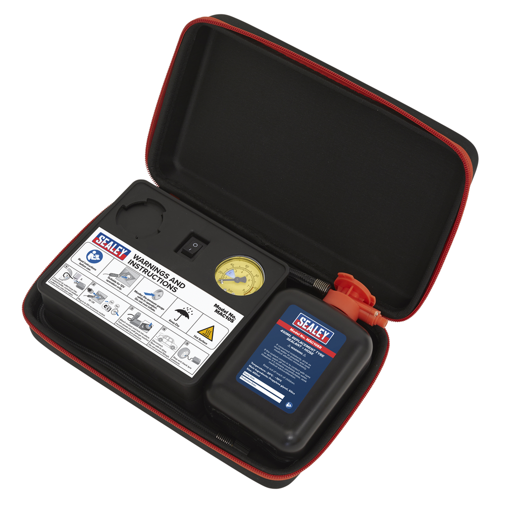 Tyre Inflator & Emergency Puncture Sealant Kit 12V