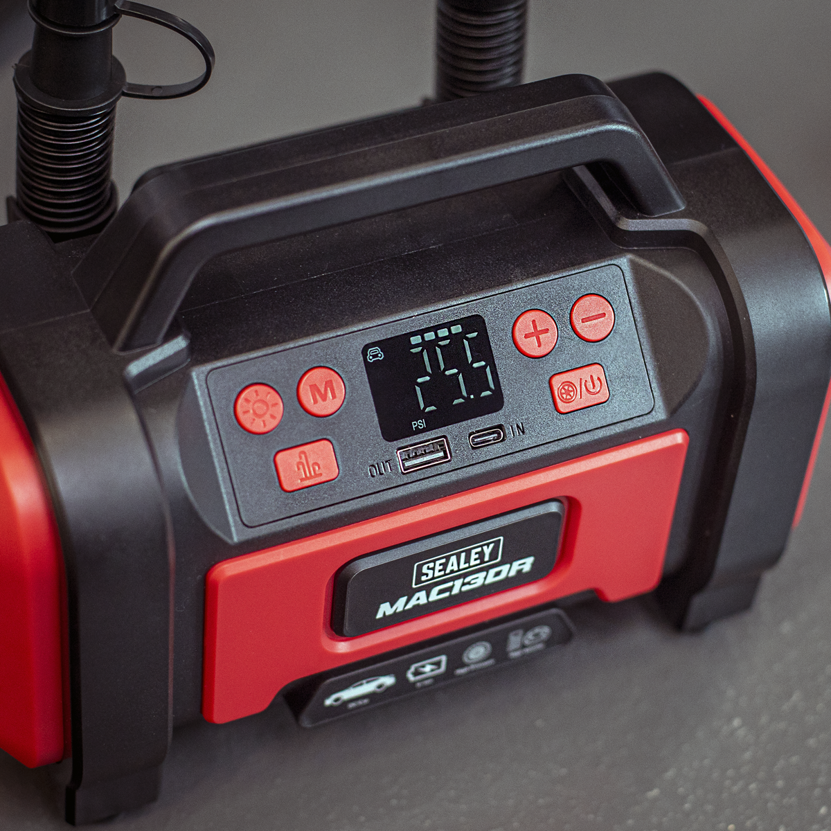 Rechargeable Tyre Inflator & High Volume Air Pump 12V