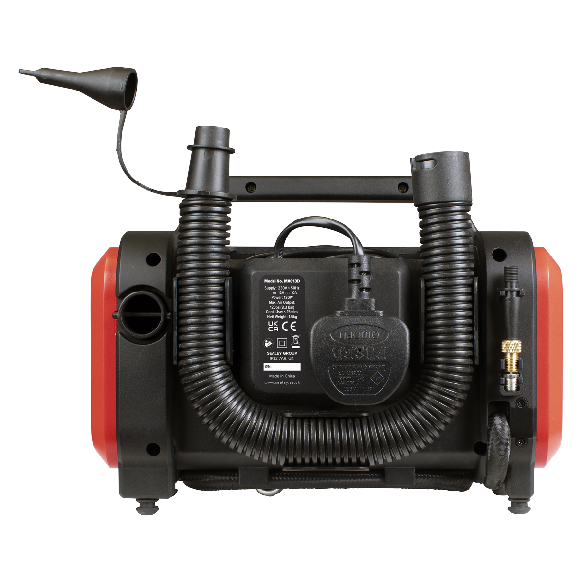 Tyre Inflator & High-Volume Air Pump 12V/230V AC