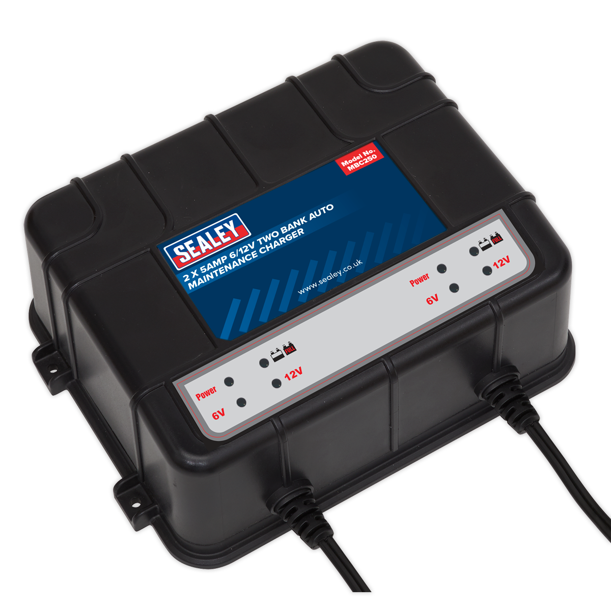6/12V 2 Bank Auto Maintenance Charger 10A (2 x 5A)
