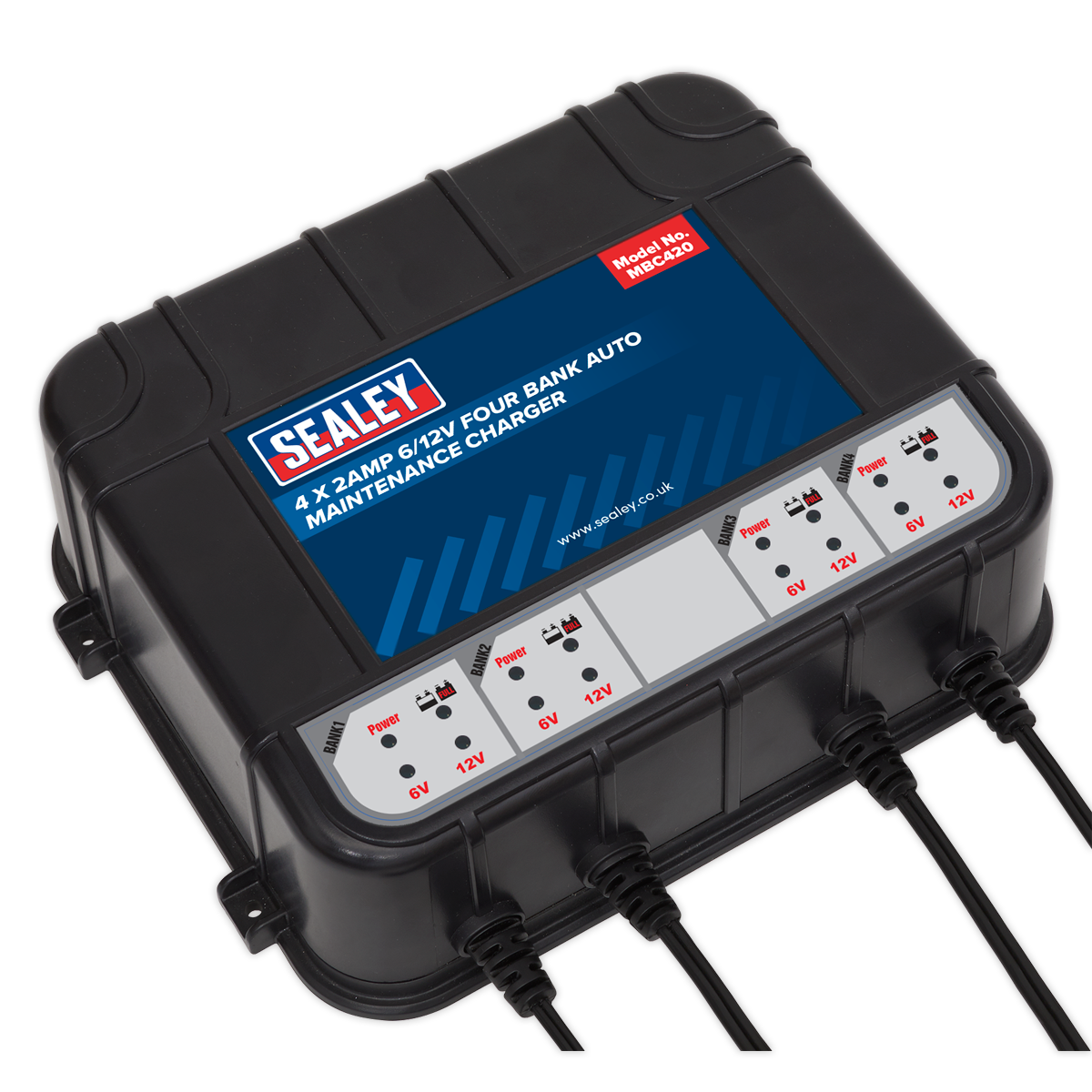 6/12V 4 Bank Auto Maintenance Charger 8A (4 x 2A)