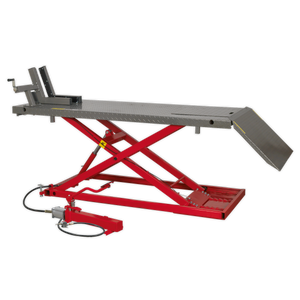 Heavy-Duty Air/Hydraulic Motorcycle Lift 680kg Capacity
