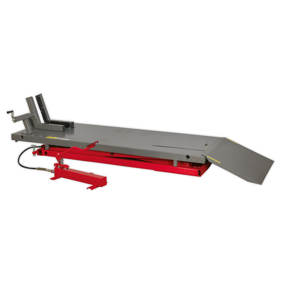 Heavy-Duty Air/Hydraulic Motorcycle Lift 680kg Capacity