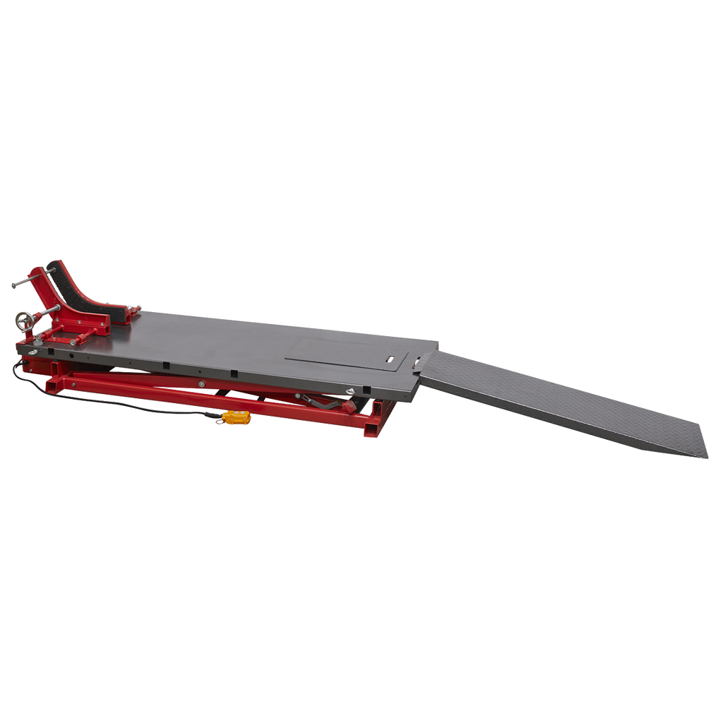 Heavy-Duty Electro/Hydraulic Motorcycle Lift 680kg Capacity