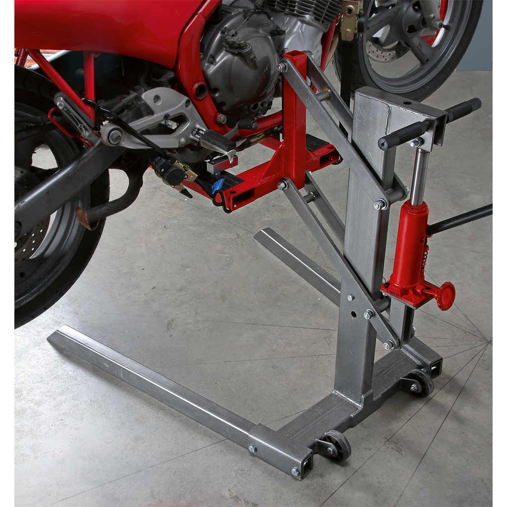 Single Post Hydraulic Portable Motorcycle Lift 450kg Capacity