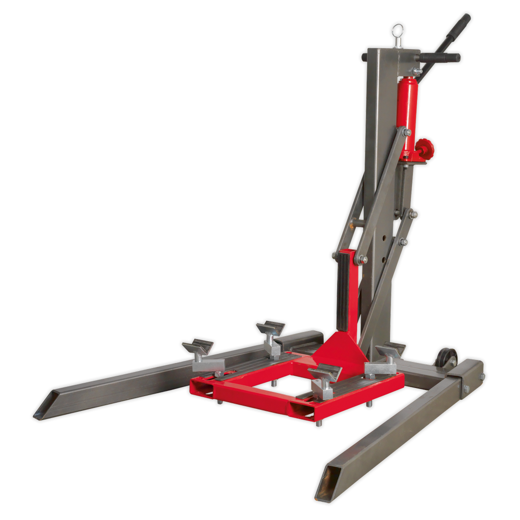 Single Post Hydraulic Portable Motorcycle Lift 450kg Capacity