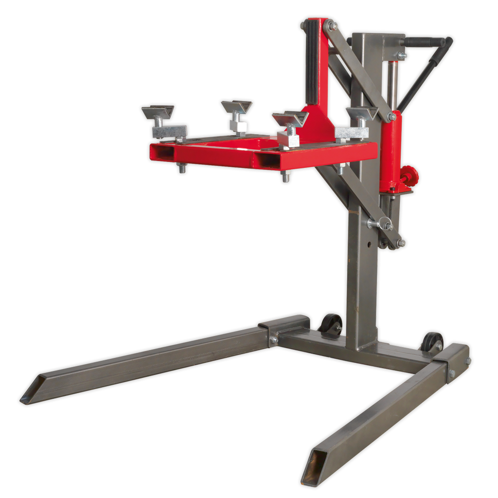 Single Post Hydraulic Portable Motorcycle Lift 450kg Capacity