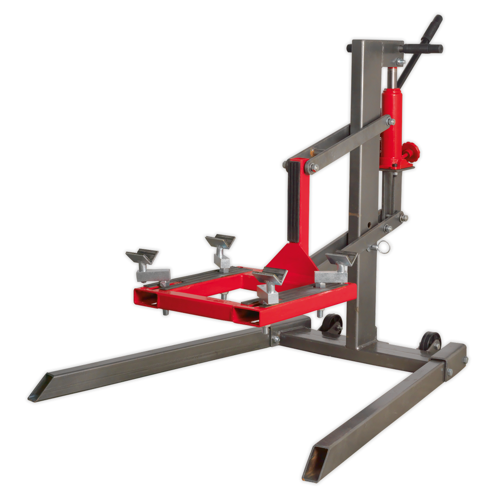 Single Post Hydraulic Portable Motorcycle Lift 450kg Capacity