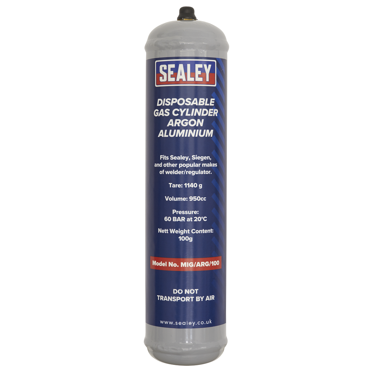 Disposable Argon Gas Cylinder 100g