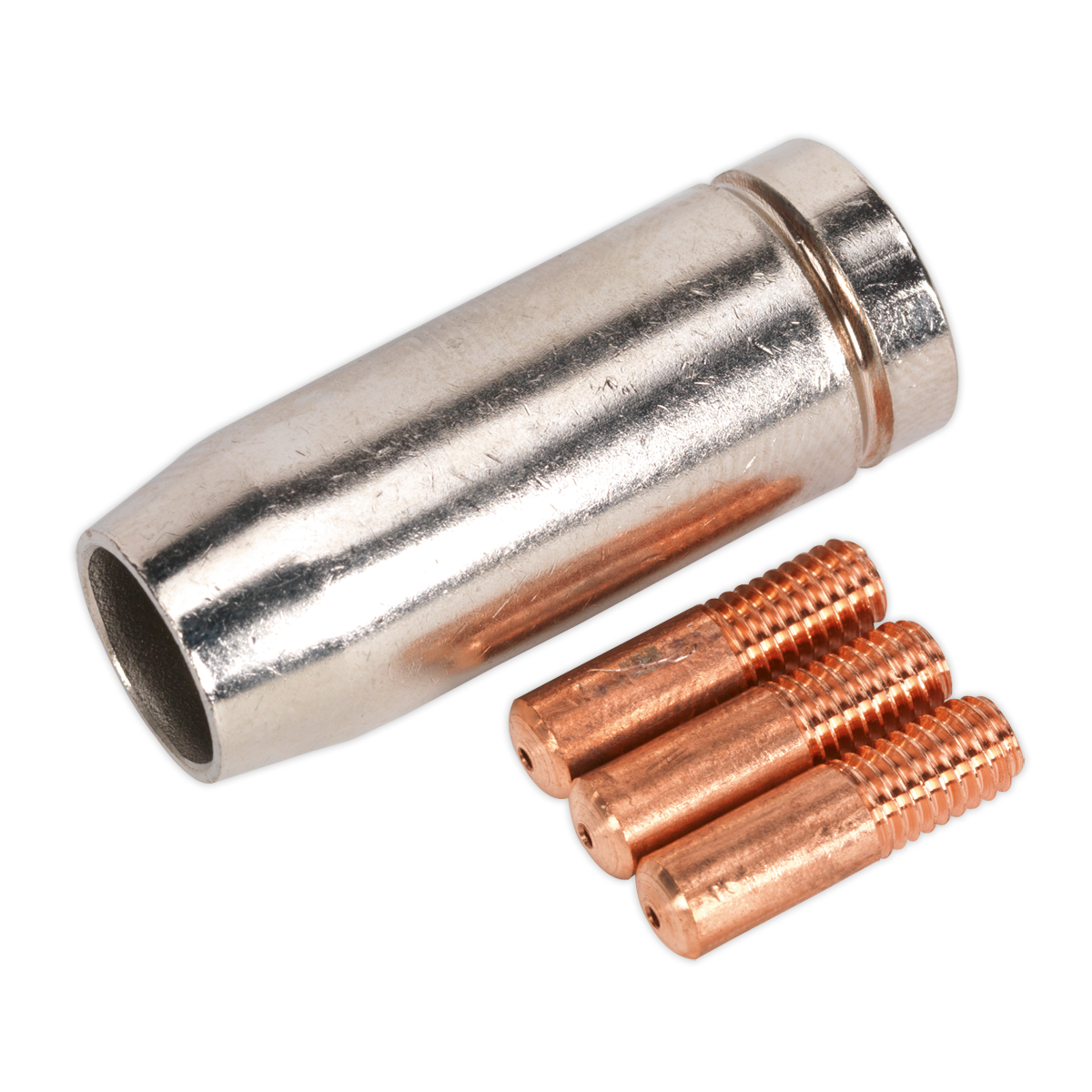 Conical Nozzle x 1 Contact Tip 0.8mm x 3 MB14