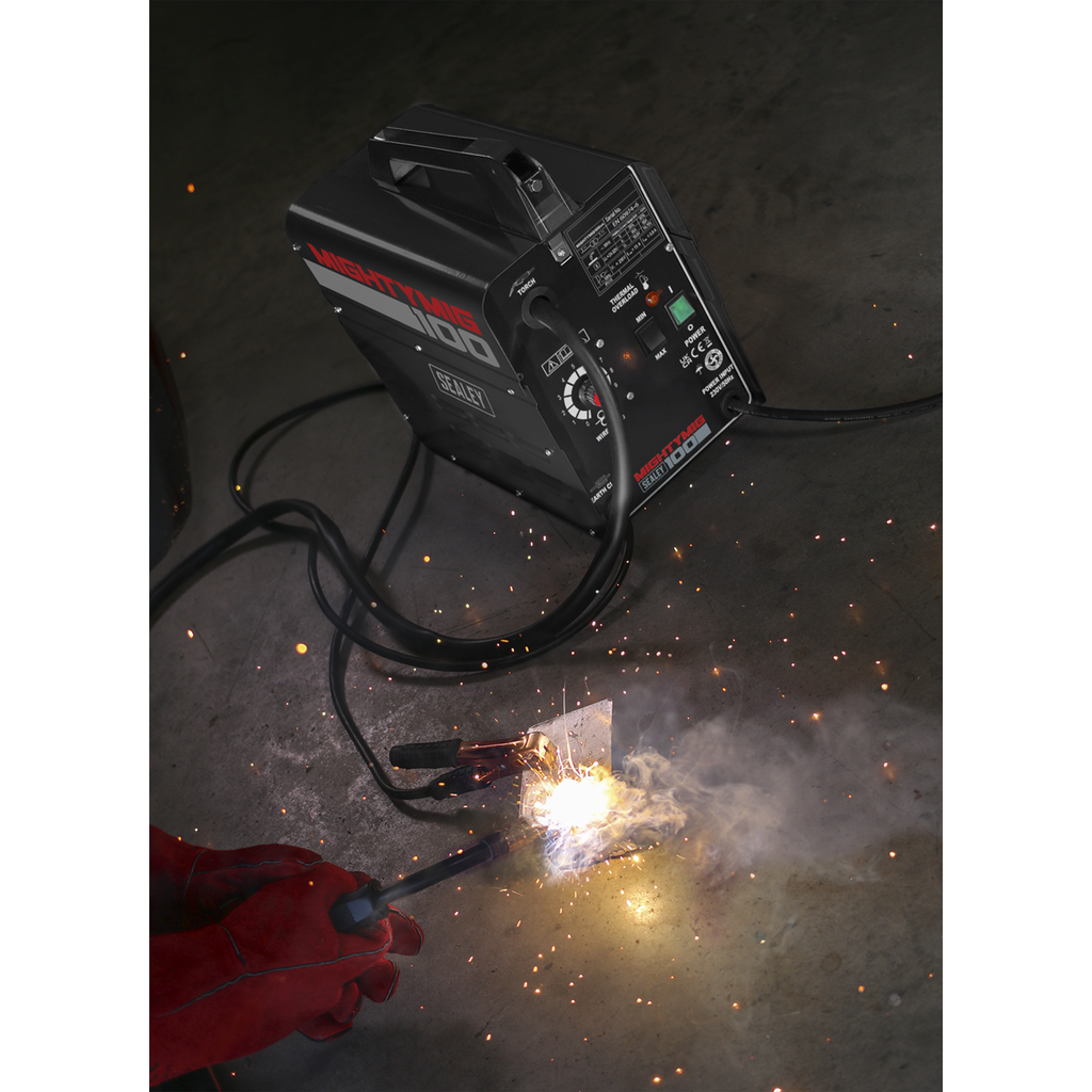 Gasless MIG Welder, 100A (MIGHTYMIG100)
