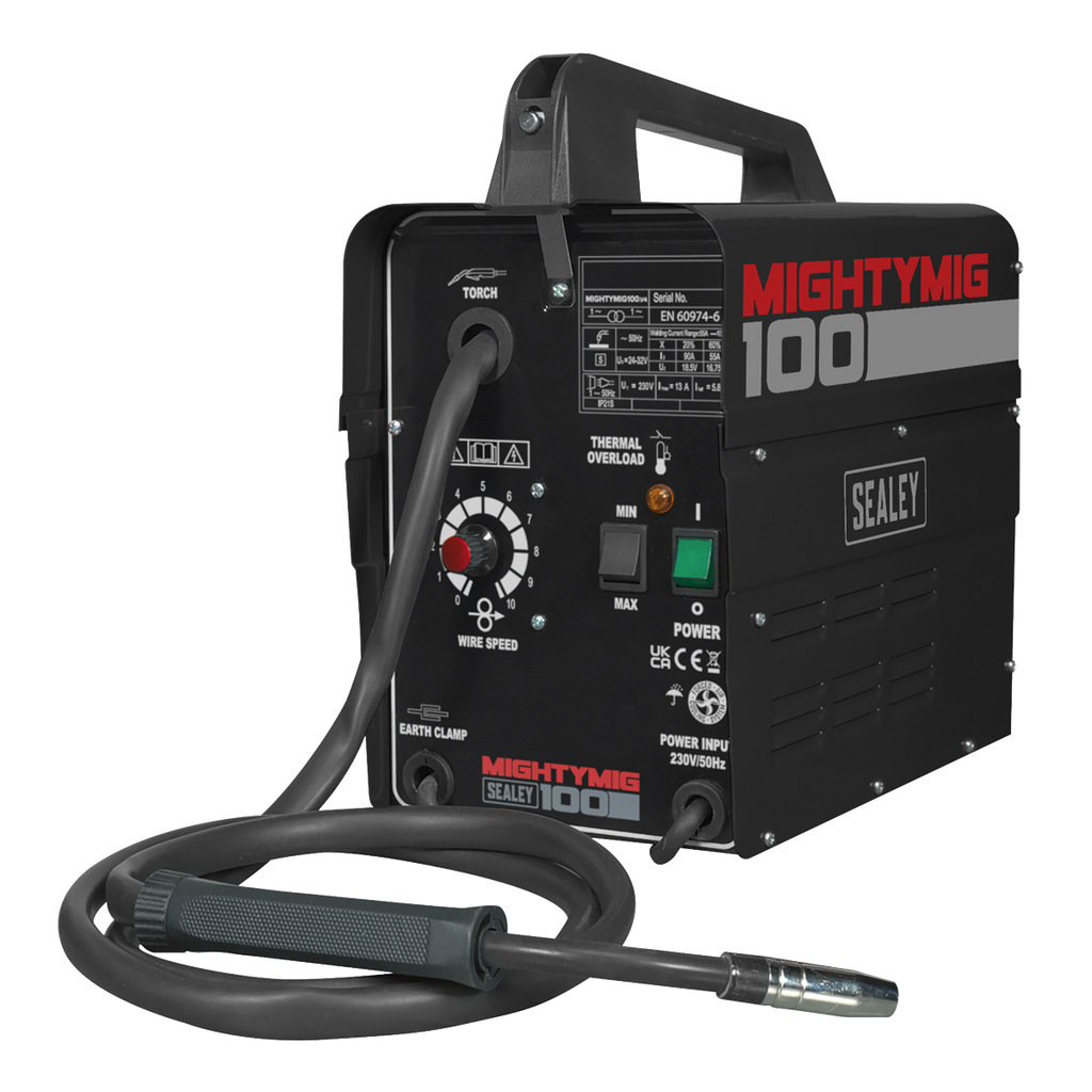 Gasless MIG Welder, 100A (MIGHTYMIG100)