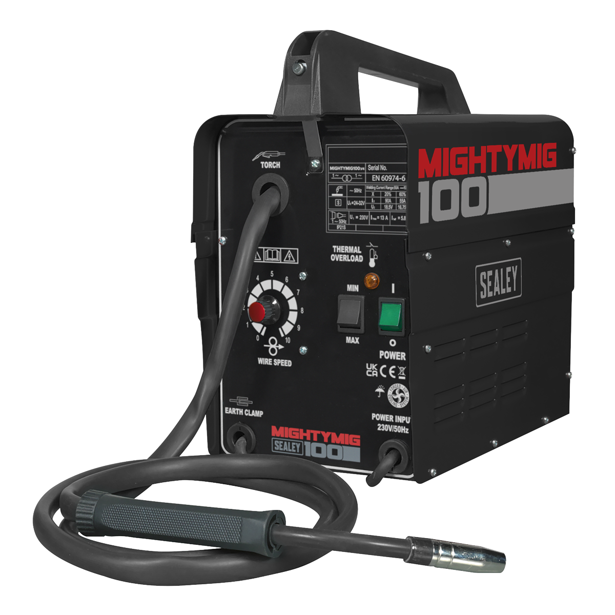 Gasless MIG Welder, 100A (MIGHTYMIG100)