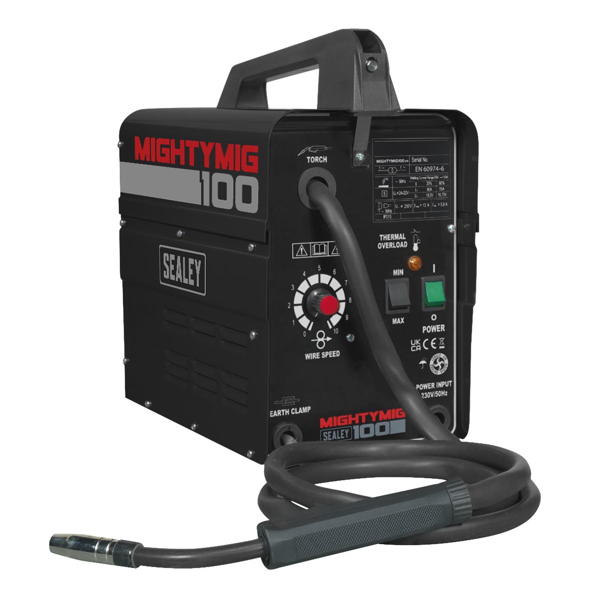 Gasless MIG Welder, 100A (MIGHTYMIG100)