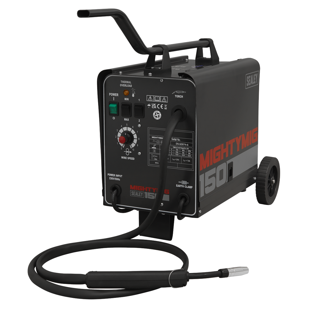 Professional Gas/Gasless MIG Welder 150A 230V