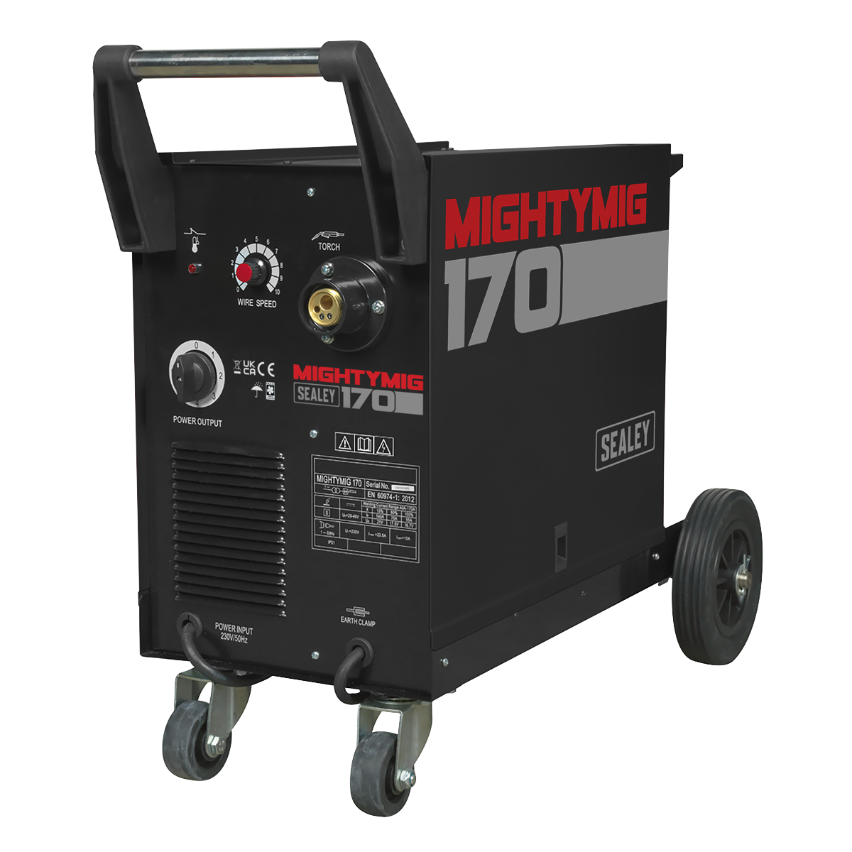 Professional Gas/Gasless MIG Welder with Euro Torch 170A