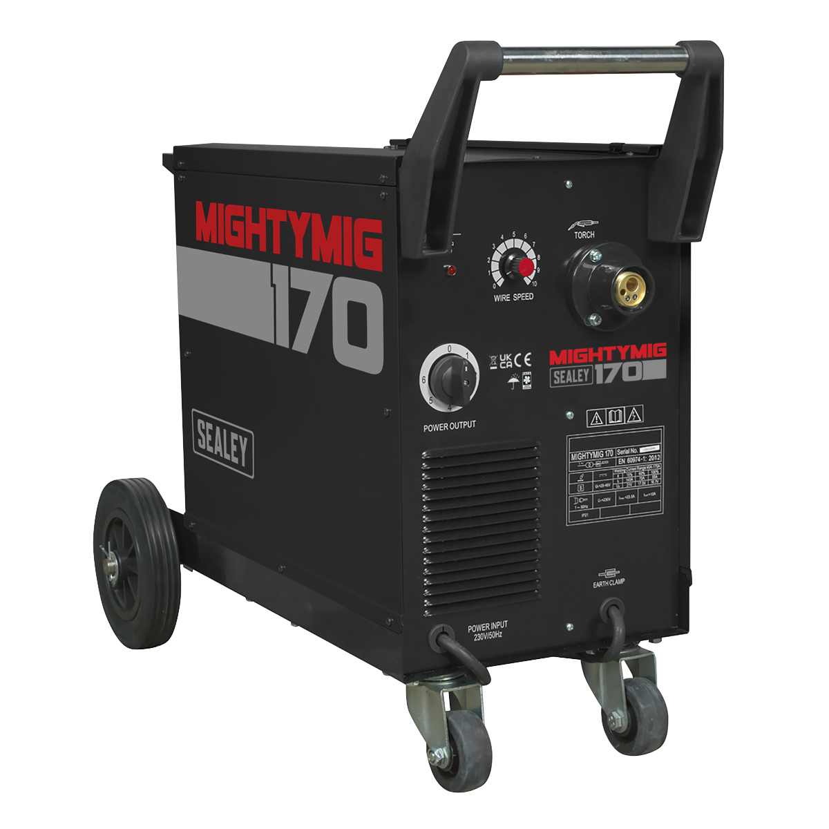 Professional Gas/Gasless MIG Welder with Euro Torch 170A