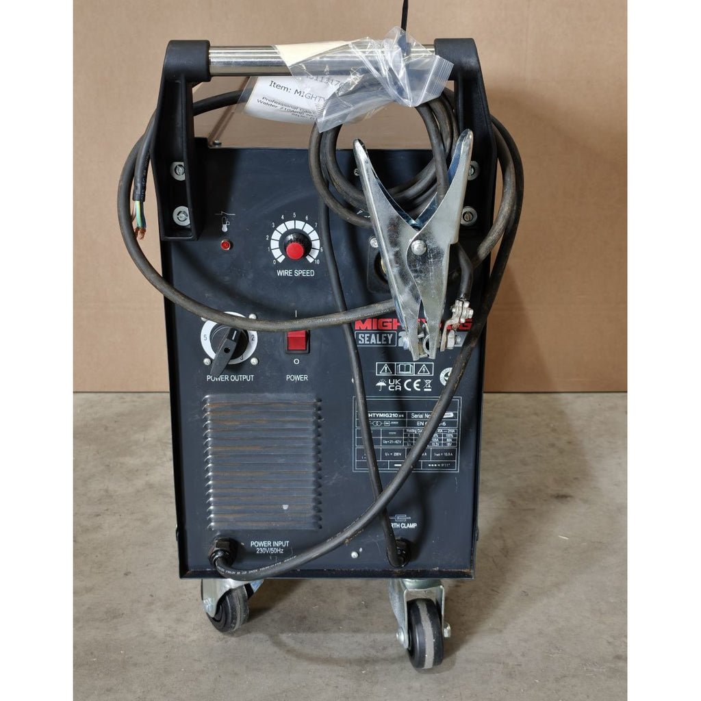 Professional Gas/Gasless MIG Welder with Euro Torch, 210A (MIGHTYMIG210) (Factory Refurbished D)