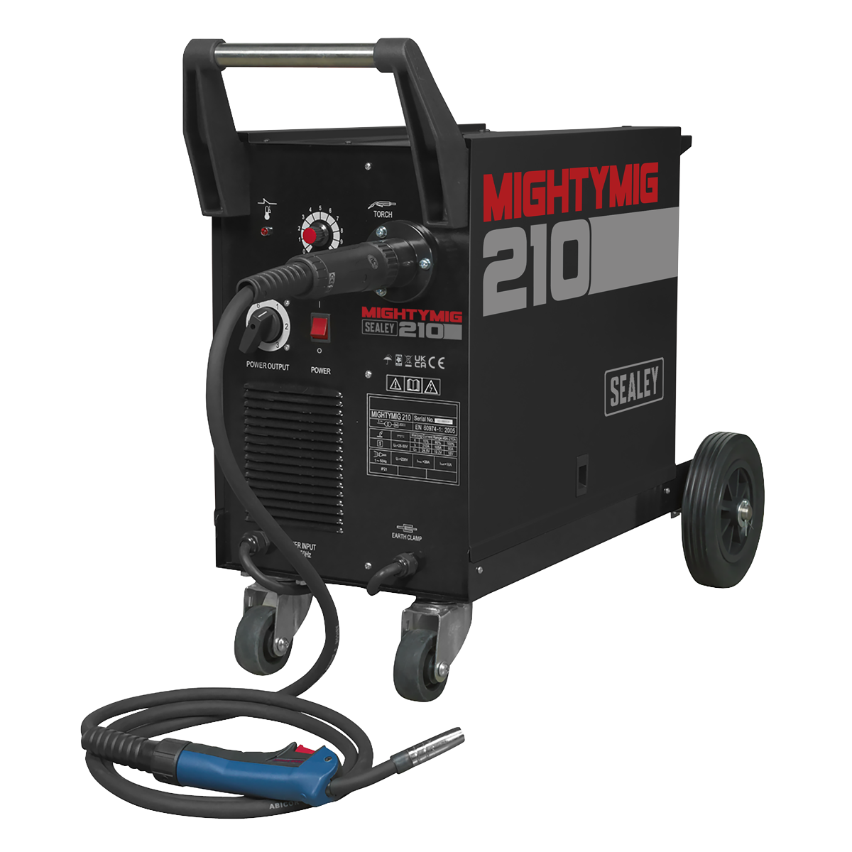 Professional Gas/Gasless MIG Welder with Euro Torch 210A