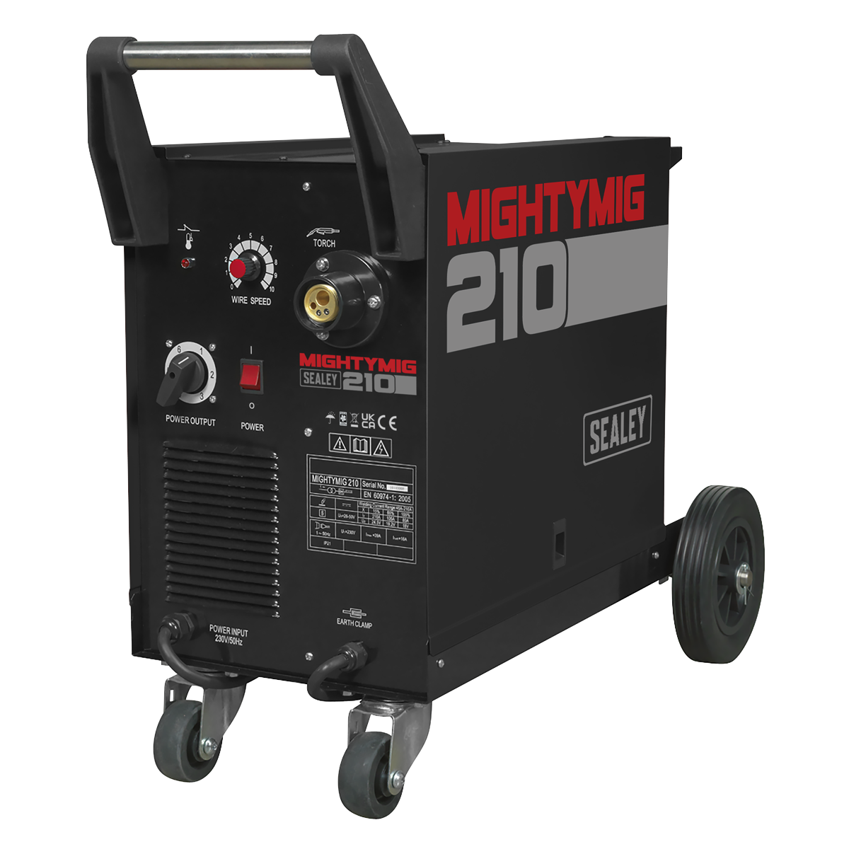 Professional Gas/Gasless MIG Welder with Euro Torch 210A