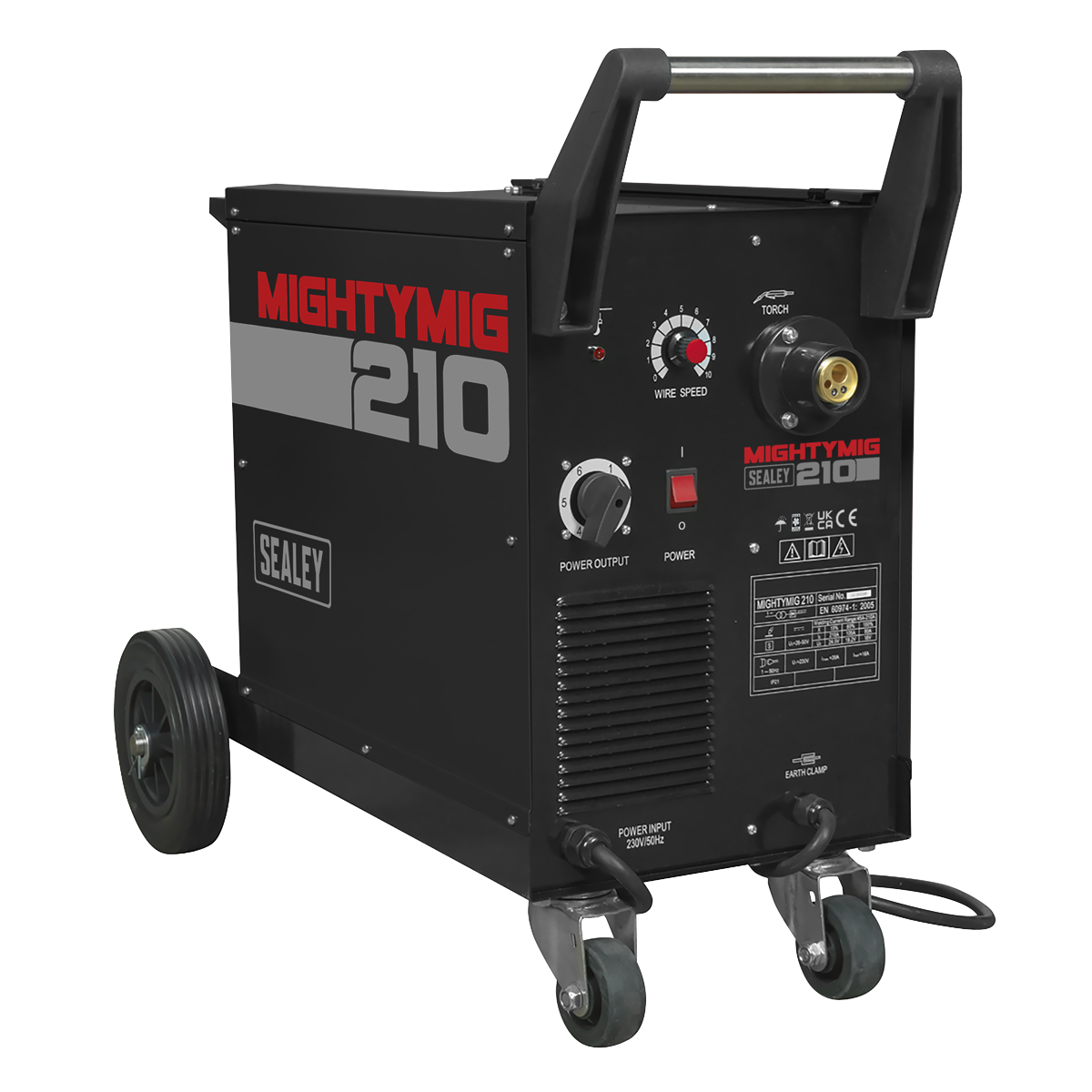 Professional Gas/Gasless MIG Welder with Euro Torch 210A