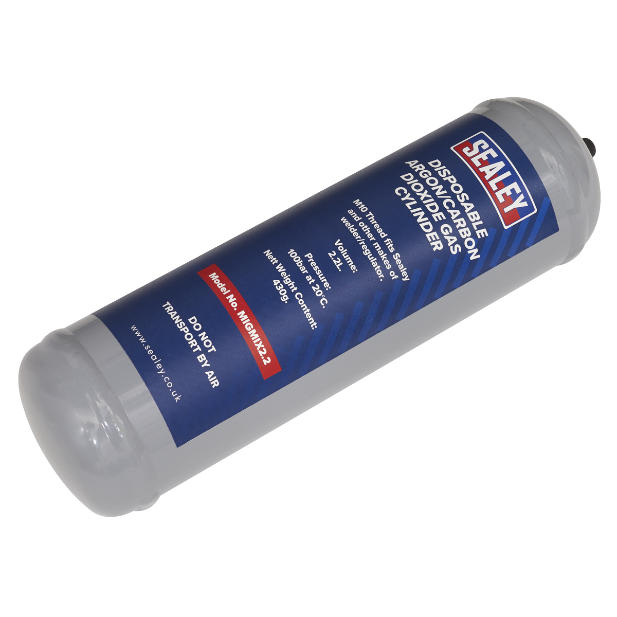 Disposable Argon/Carbon Dioxide Gas Cylinder 430g