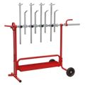 Heavy-Duty Universal Mobile Rotating Panel Stand