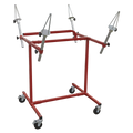 Heavy-Duty Alloy Wheel Painting/Repair Stand 4 Wheel Capacit