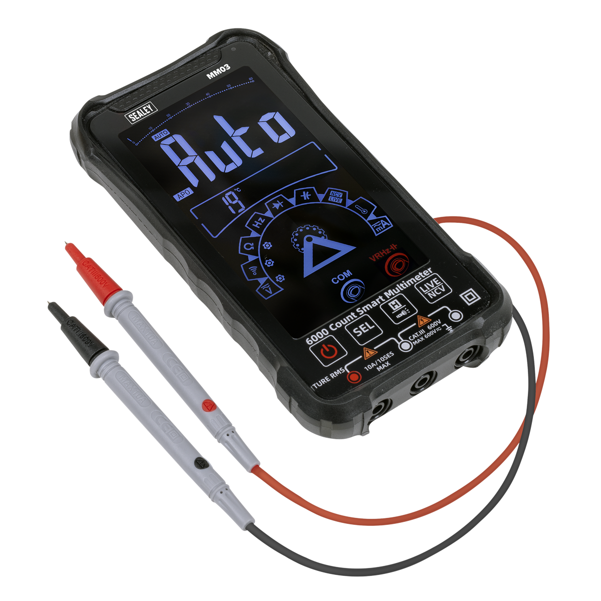 Touchscreen Rechargeable Auto-Ranging Digital Smart Multimeter 10-Function