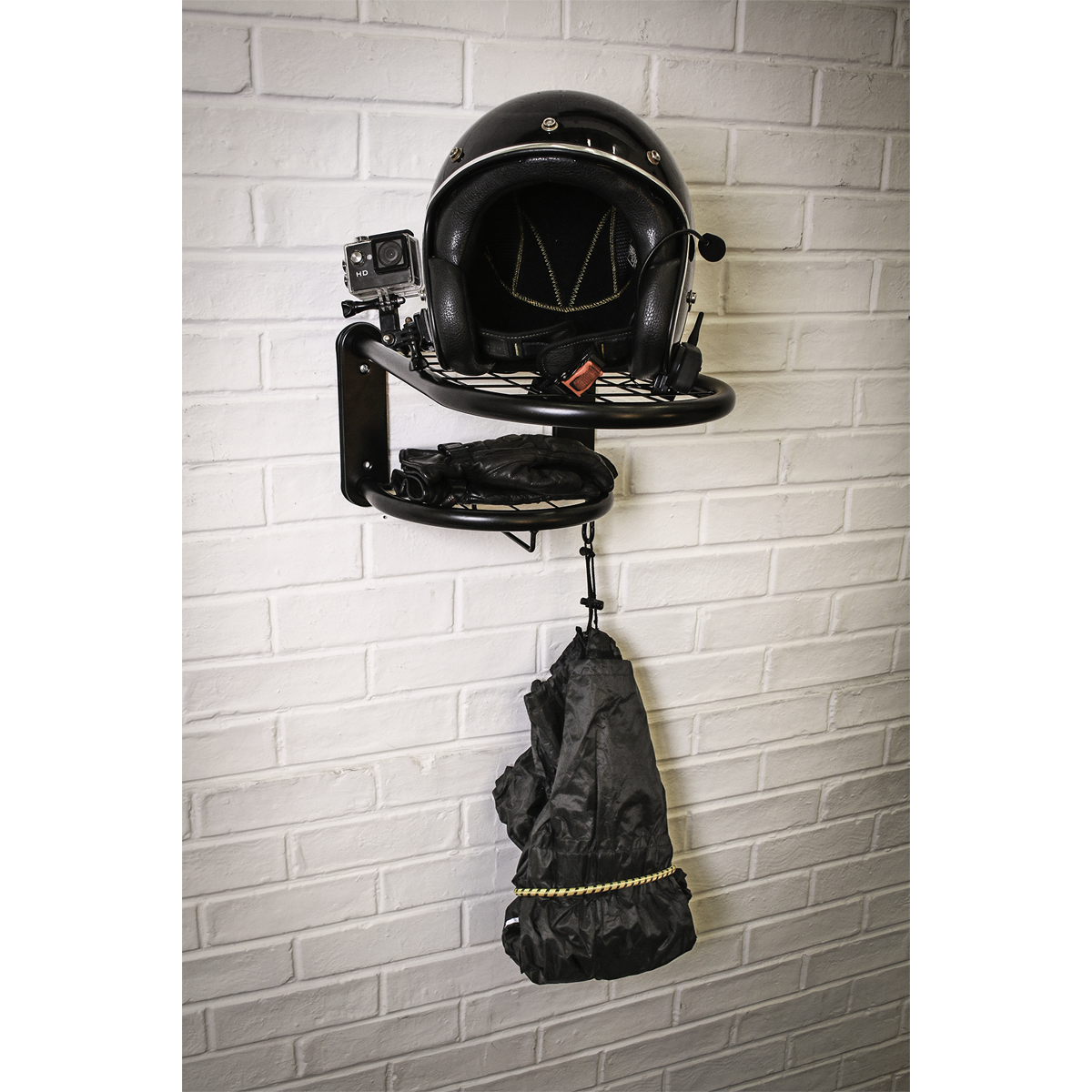 Motorcycle Helmet & Gear Tidy