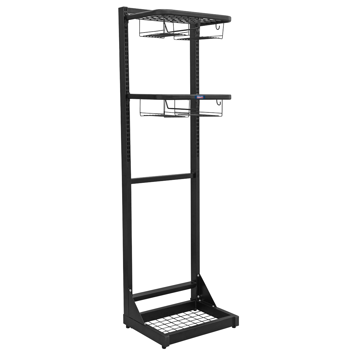 Freestanding Motorcycle Helmet & Gear Storage