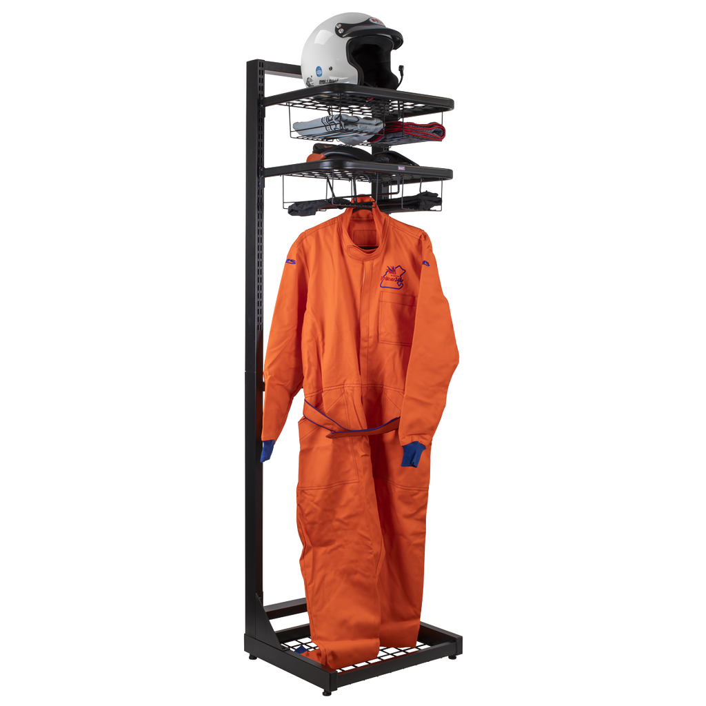 Freestanding Motorcycle Helmet & Gear Storage