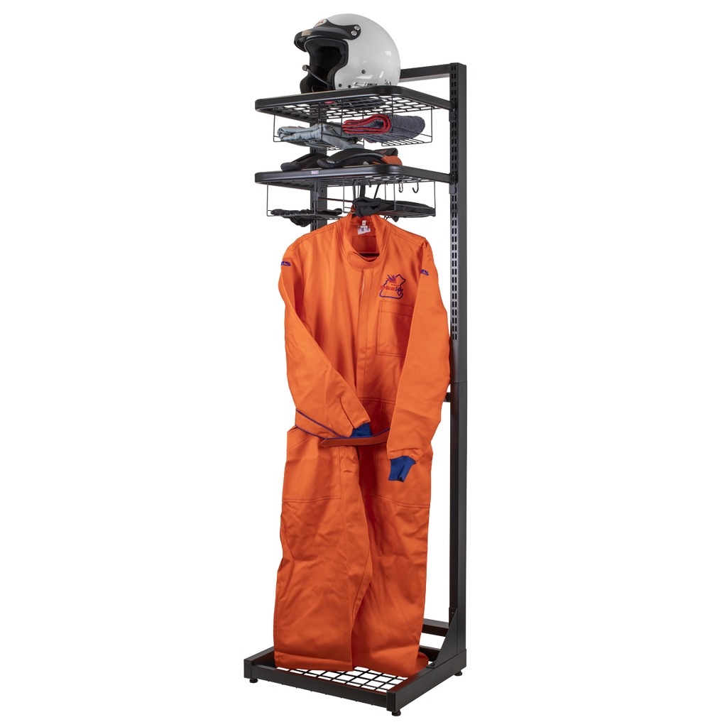 Freestanding Motorcycle Helmet & Gear Storage