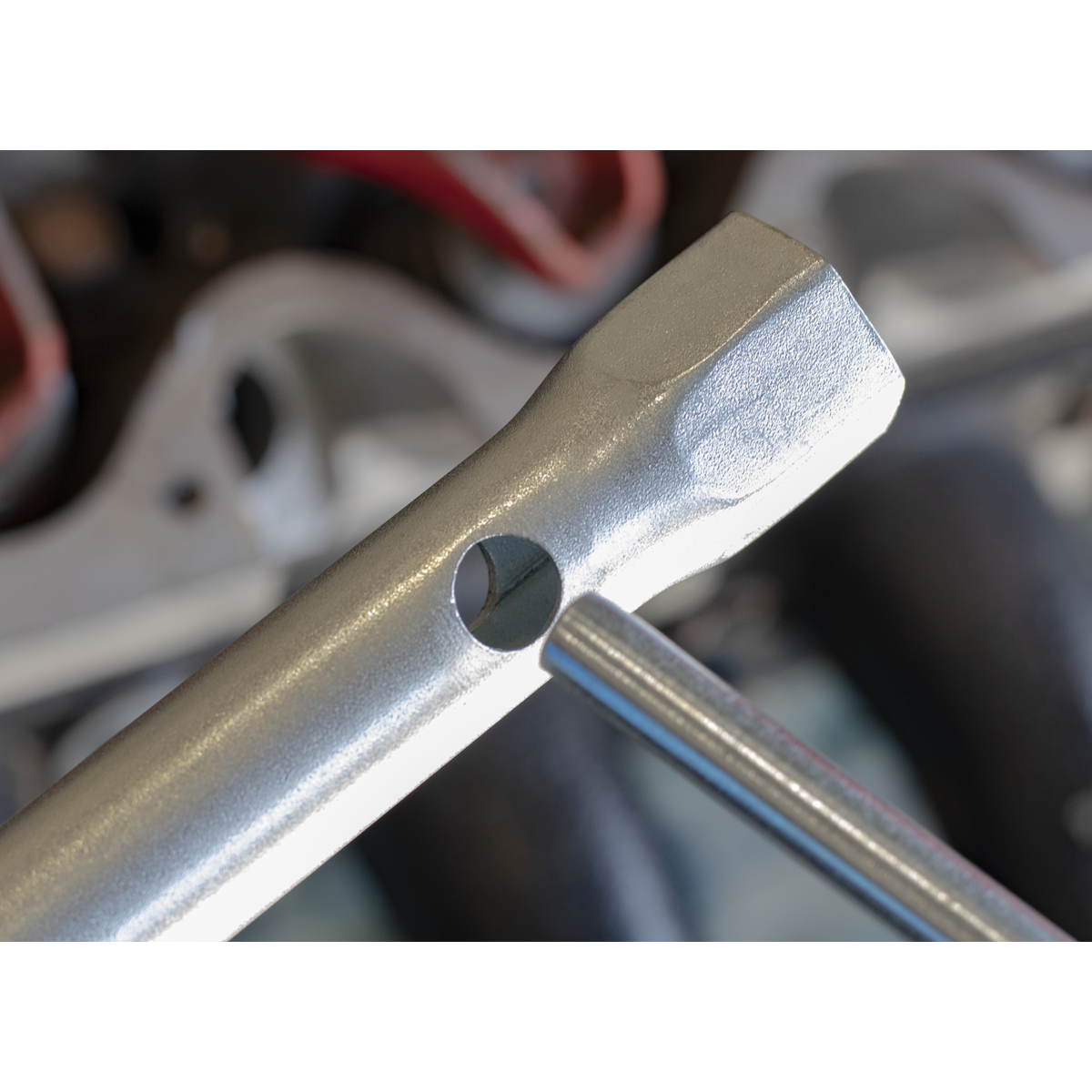 Long Reach Double End Spark Plug Box Spanner with L-Bar 16/1