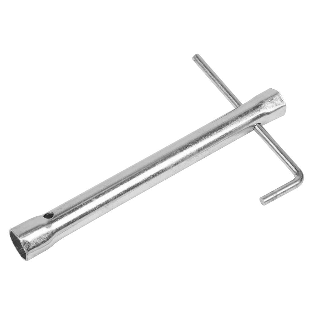 Long Reach Double End Spark Plug Box Spanner with L-Bar 16/1