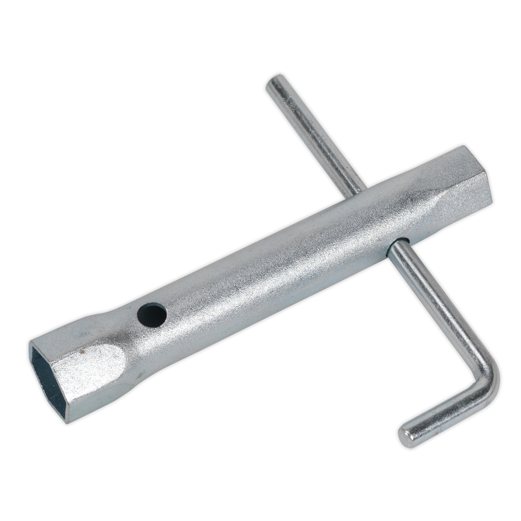 Long Reach Double End Spark Plug Box Spanner with L-Bar 17/2
