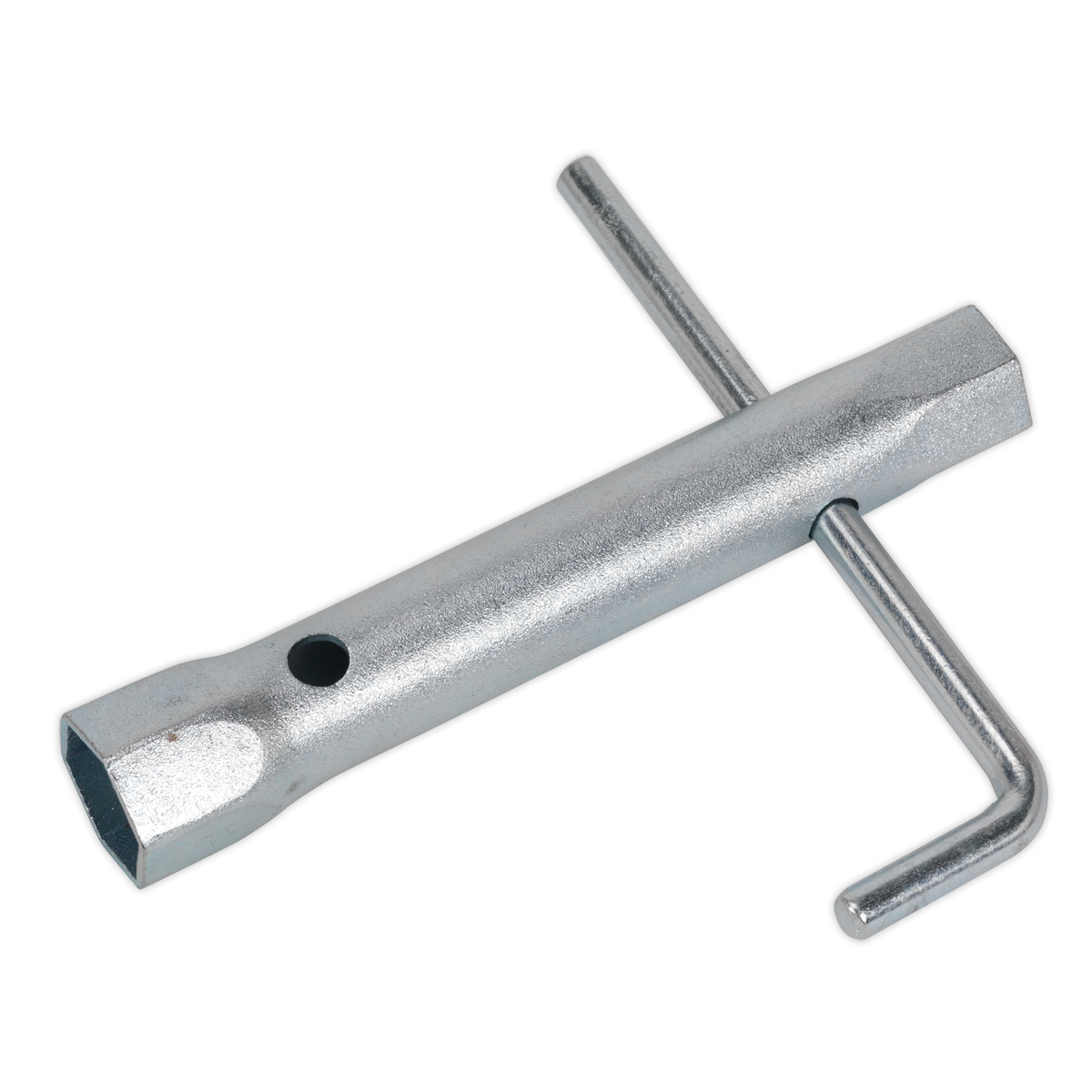 Long Reach Double End Spark Plug Box Spanner with L-Bar 17/2