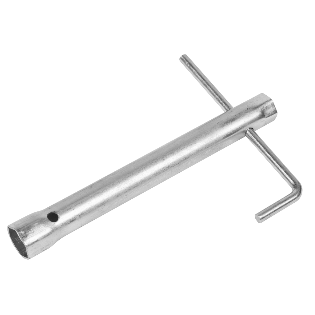 Long Reach Double End Spark Plug Box Spanner with L-Bar 14/1