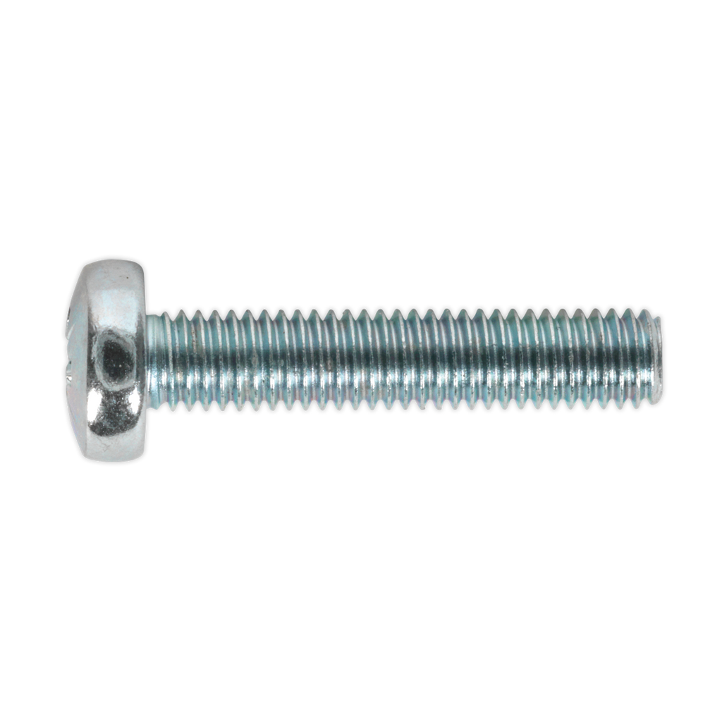 Zinc Plated Pan Head Pozi Machine Screw M5 x 25mm, DIN 7985Z
