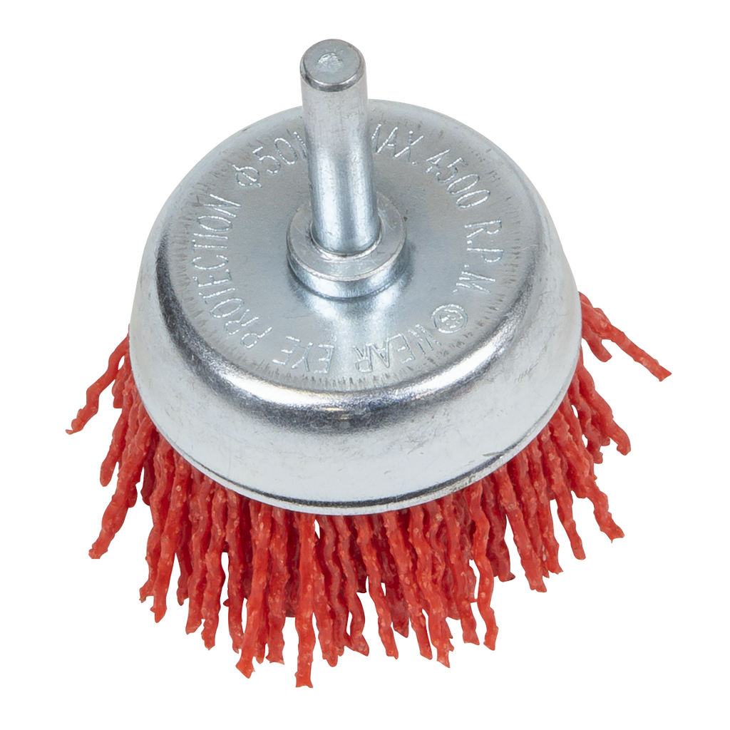 Nylon Filament Cup Brush 50mm with 6mm Shaft