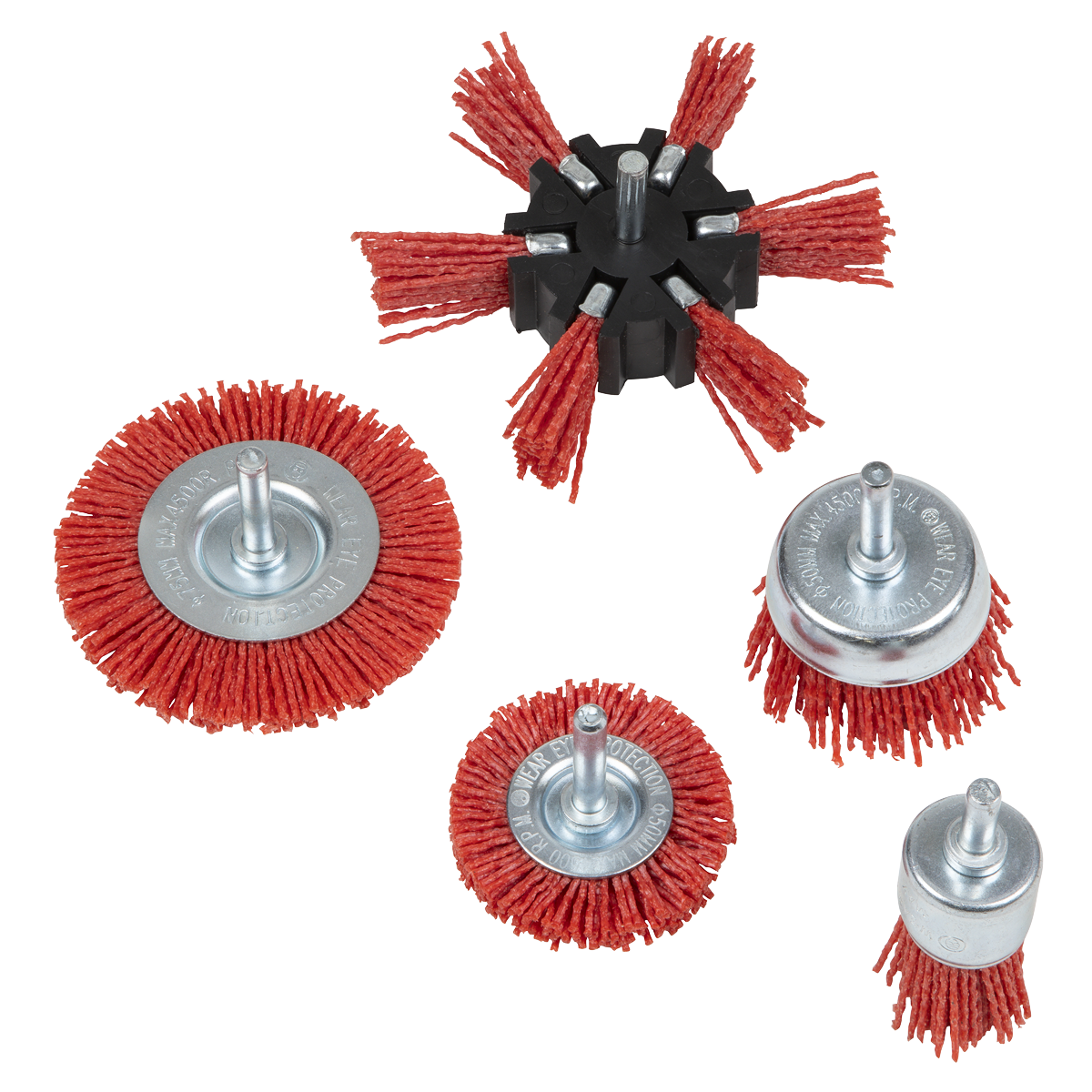 Nylon Filament 5pc Brush Set