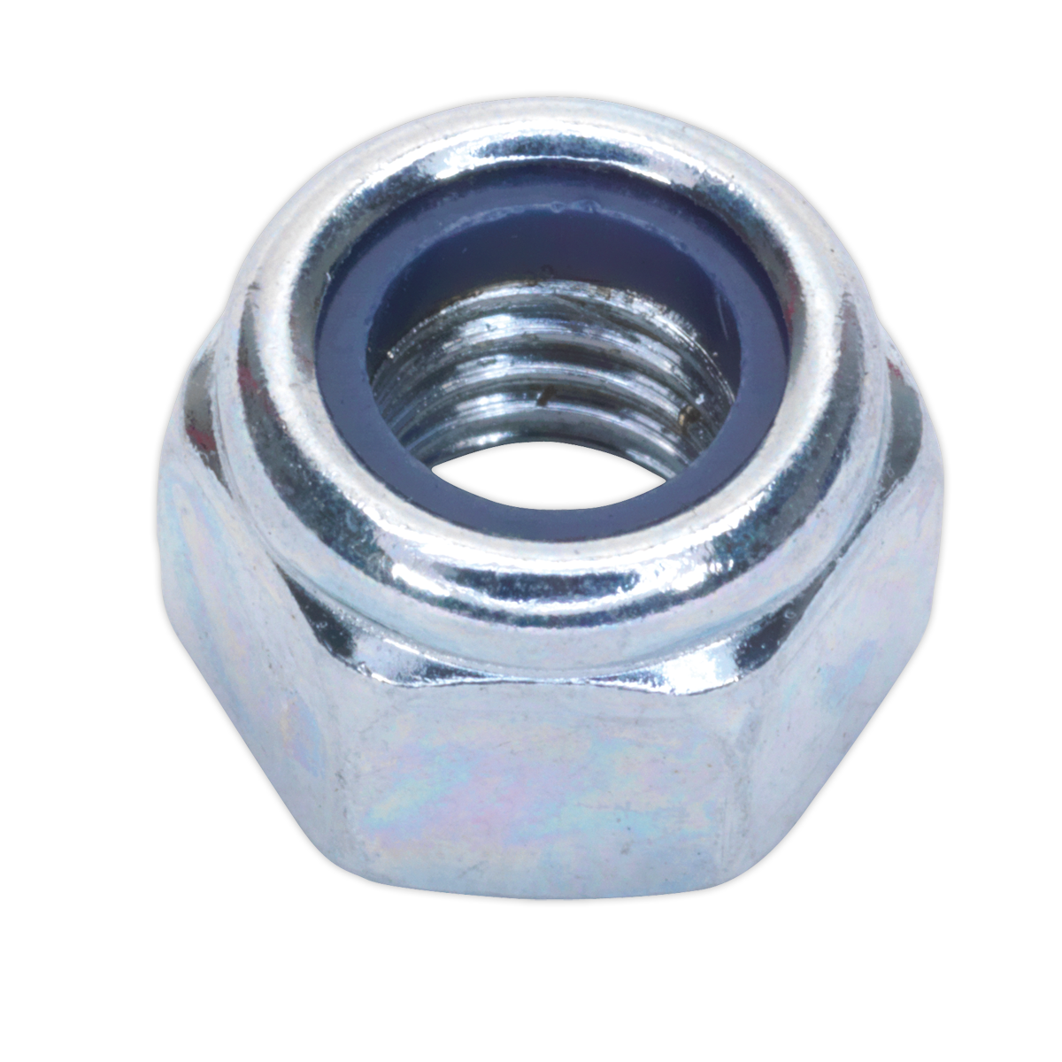 Zinc Plated Nylon Locknut M8, DIN 982 - Pack of 100