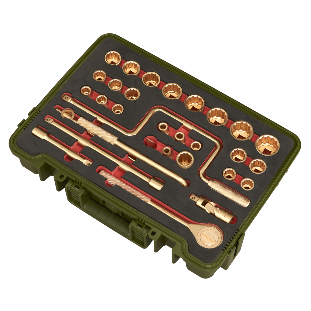Premier Non-Sparking Socket Set 1/2"Sq Drive 31pc