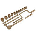 Premier Non-Sparking Socket Set 1/2"Sq Drive 17pc