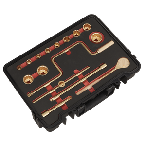 Premier Non-Sparking Socket Set 1/2"Sq Drive 17pc