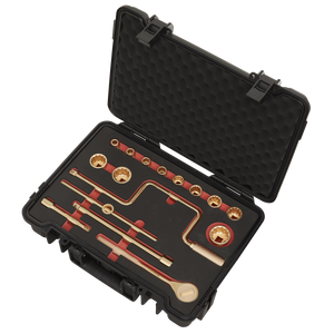 Premier Non-Sparking Socket Set 1/2"Sq Drive 17pc