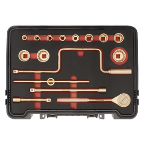 Premier Non-Sparking Socket Set 1/2"Sq Drive 17pc